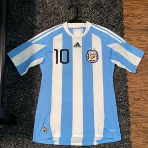 Messi Argentina Climacool 2010 World Cup jersey